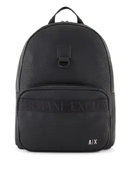 Armani Exchange: Чёрный рюкзак 