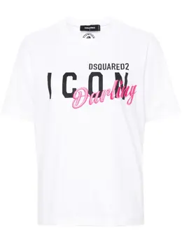 Dsquared2: Хлопковая футболка  Icon