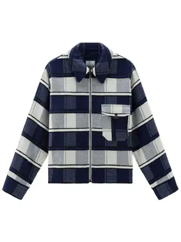 Woolrich: Голубая рубашка  Gentry