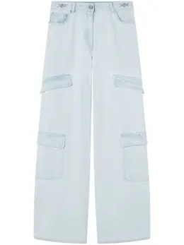 Versace: Светлые джинсы 