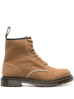 Dr. Martens: Коричневые ботинки  1460