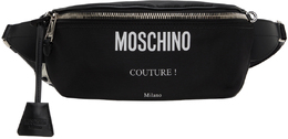 Moschino: Чёрный клатч Couture