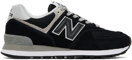 New Balance: Чёрные кроссовки  Core