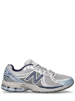 NEW BALANCE: Голубые кроссовки  860