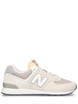 NEW BALANCE: Белые кроссовки  574