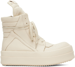 Rick Owens: Белые кроссовки Geobasket