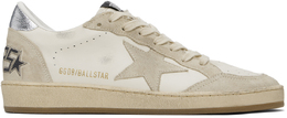 Golden Goose: Бежевые кроссовки  Ball Star