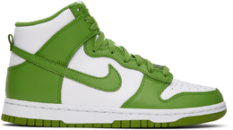 Nike: Зелёные кроссовки  Dunk High