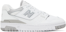 New Balance: Белые кроссовки  550