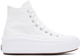 Converse: Белые кеды  Chuck Taylor All Star Move