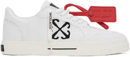 Off-White: Белые кроссовки  Vulcanized