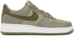 Nike: Зелёные кроссовки  Air Force 1