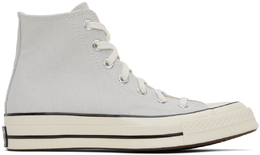 Converse: Серые кроссовки  Chuck 70