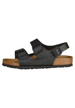 Birkenstock: Чёрные сандалии Milano