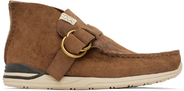 Visvim: Коричневые кроссовки 