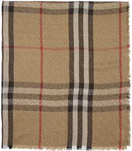 Burberry: Бежевый шарф  Vintage Check