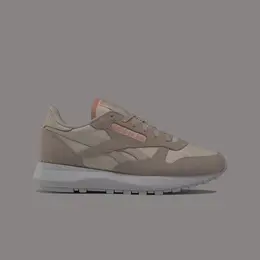 Reebok: Бежевые кроссовки  Classic Leather