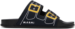 Marni: Чёрные сандалии 