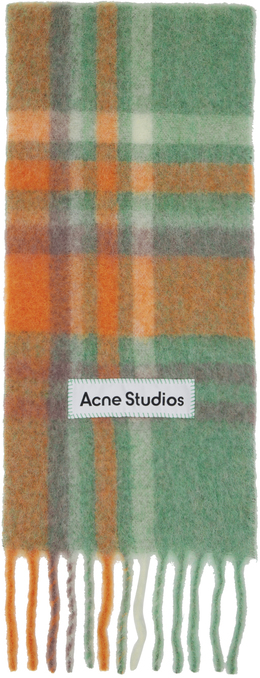 Acne Studios: Зелёный шарф 