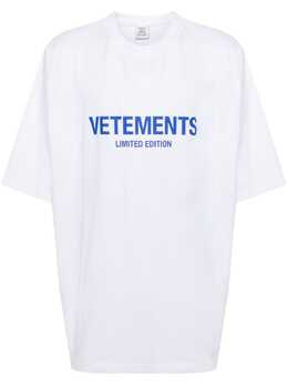 VETEMENTS: Хлопковая футболка 