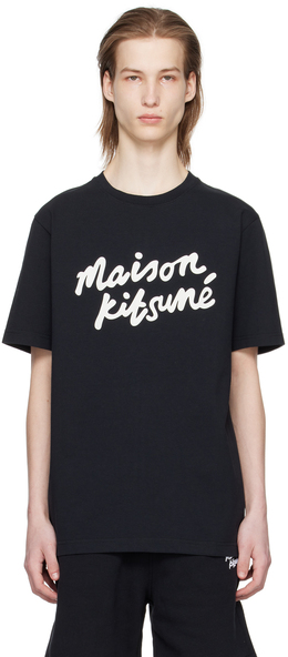 Maison Kitsuné: Чёрная футболка