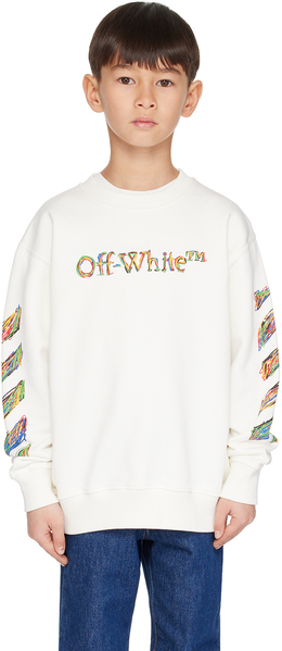 Off-White: Белая толстовка 