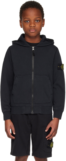 Stone Island Junior: Тёмная толстовка 