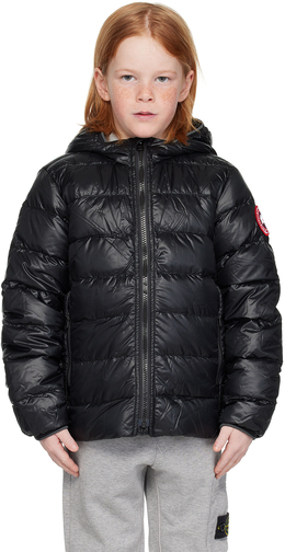 Canada Goose Kids: Чёрный пуховик 