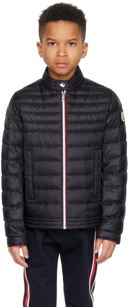 Moncler Enfant: Чёрный пуховик 