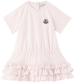 Moncler Enfant: Розовые платья 