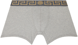 Versace Underwear: Серые трусы 