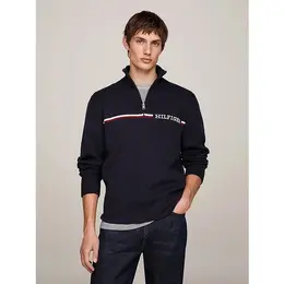 TOMMY HILFIGER: Синий свитер 