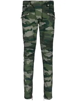 Balmain: Джинсы с принтом 