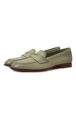 Santoni: Светлые лоферы 