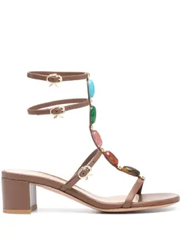 Gianvito Rossi: Коричневые сандалии 