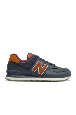 New Balance: Синие кроссовки 