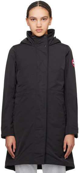 Canada Goose: Чёрное пальто 