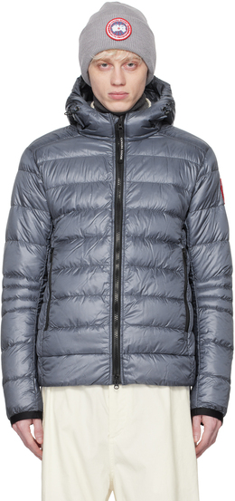 Canada Goose: Синий пуховик  Crofton