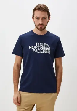 The North Face: Синяя футболка 