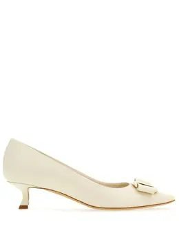 Ferragamo: Белые туфли  Vara Bow
