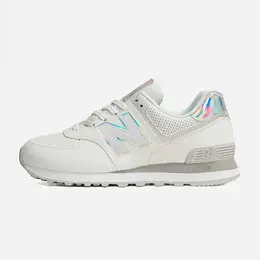 New Balance: Белые кроссовки  574