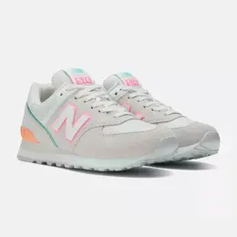 New Balance: Серые кроссовки  574