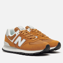 New Balance: Оранжевые кроссовки 