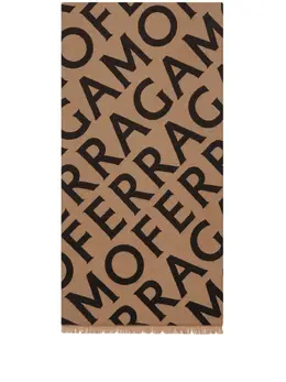 Ferragamo: Чёрный шарф 