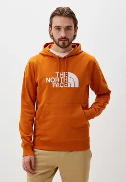 The North Face: Оранжевая толстовка 