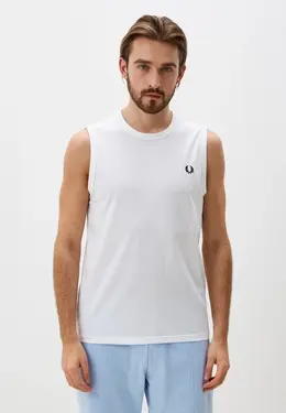 Fred Perry: Белая майка 