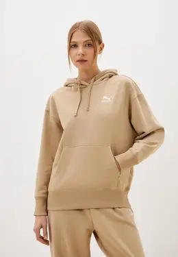 PUMA: Бежевая толстовка 