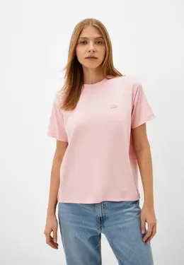 Lacoste: Розовая футболка 