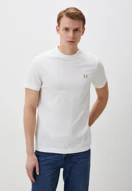 Fred Perry: Белая футболка 