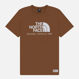 The North Face: Коричневая футболка  Berkeley California